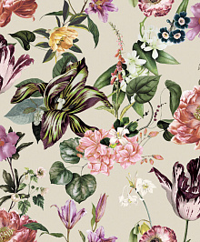 Жёлто-розовые обои Marburg Flora 47461