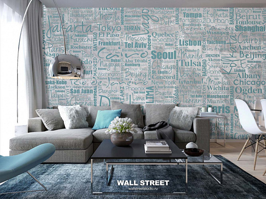 Фотообои в интерьере артикул Urban 40, URBAN, Wall street