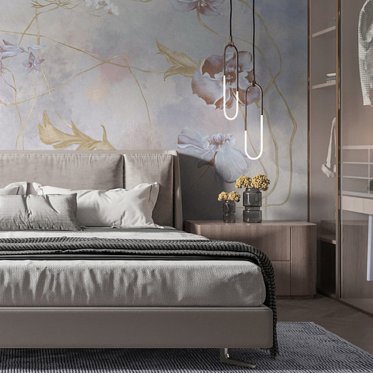 Фотообои в интерьере артикул Floreale-24: 10, FLOREALE 24, Wall street