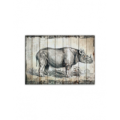 Картины ZOO - 16 Носорог, ZOO, Creative Wood